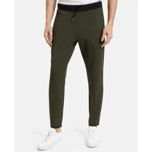Theory Men's XL Dark Olive Demir Plinth Jogger Pant Stretch Tech Knit Drawstring